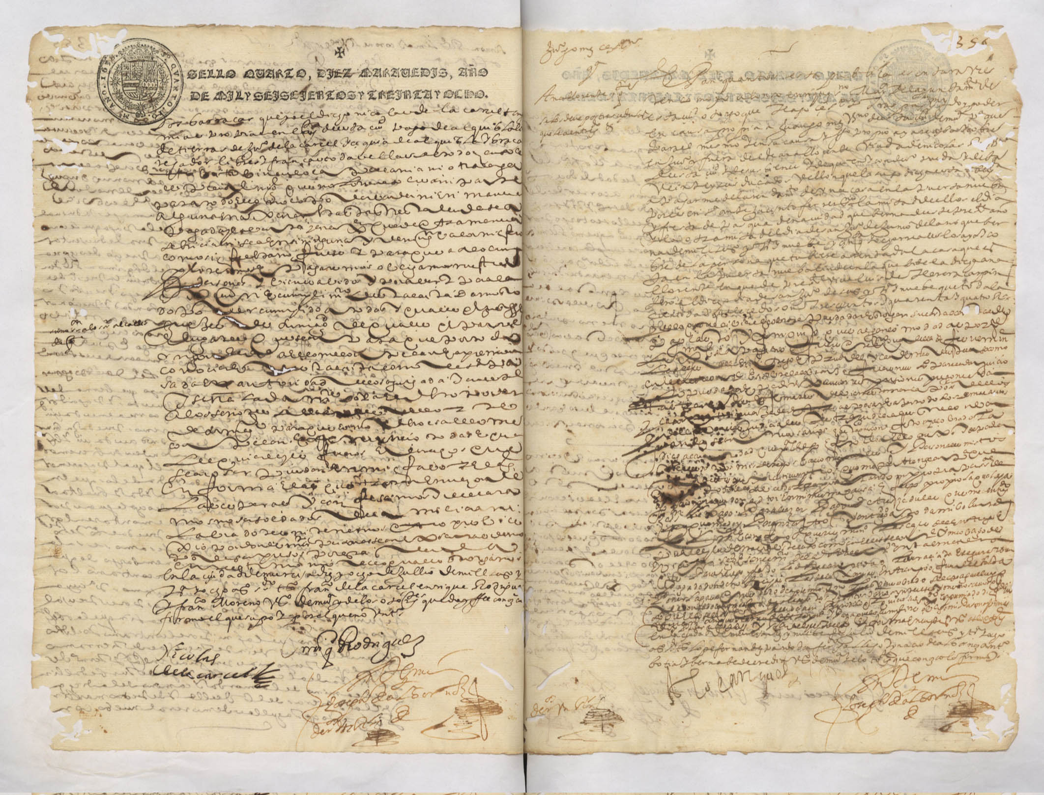 Registro de José de Albornoz, Murcia de 1638.